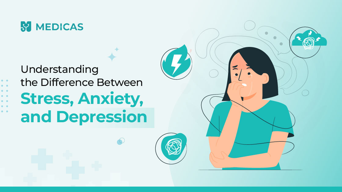 difference between stress anxiety and depression